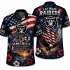 Las Vegas Raiders Liberty & Fireworks Hawaiian Shirt