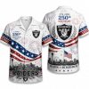Las Vegas Raiders Midnight Eagle America 250 Hawaiian Shirt Las Vegas Raiders Midnight Eagle America 250 Hawaiian Shirt