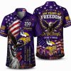 Minnesota Vikings Vintage Flag America 250 Hawaiian Shirt Minnesota Vikings Vintage Flag America 250 Hawaiian Shirt