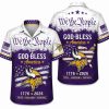 Minnesota Vikings Founding Heritage America 250 Hawaiian Shirt Minnesota Vikings Founding Heritage America 250 Hawaiian Shirt