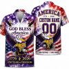 Minnesota Vikings USA Eagle America 250 Hawaiian Shirt Minnesota Vikings USA Eagle America 250 Hawaiian Shirt