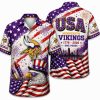 Minnesota Vikings Personalized Eagle America 250 Hawaiian Shirt Minnesota Vikings Personalized Eagle America 250 Hawaiian Shirt