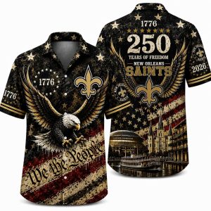 New Orleans Saints We the People Freedom Hawaiian Shirt