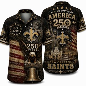 New Orleans Saints We the People Freedom Hawaiian Shirt