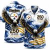 Pittsburgh Steelers Night Skyline America 250 Hawaiian Shirt