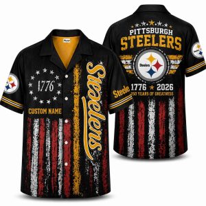 Pittsburgh Steelers Personalized Steel City Hawaiian Shirt