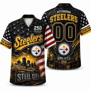 Pittsburgh Steelers Steel City Jersey Hawaiian Shirt