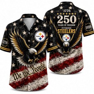 Pittsburgh Steelers We the People Eagle Hawaiian Shirt