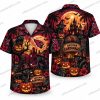 Arizona Cardinals Skeleton Halloween Beach Vacation Hawaiian Shirt