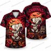 Arizona Cardinals Ghostface Hello Kitty Mashup Halloween Hawaiian Shirt Arizona Cardinals Ghostface Hello Kitty Mashup Halloween Hawaiian Shirt