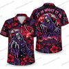 Arizona Cardinals Skeleton Reaper Silence Halloween Hawaiian Shirt
