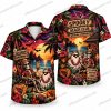 Arizona Cardinals Grim Reaper Fire Halloween Hawaiian Shirt