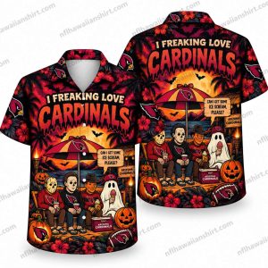 Arizona Cardinals Summerween Halloween Camp Hawaiian Shirt