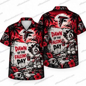 Atlanta Falcons First Day Halloween Creature Hawaiian Shirt