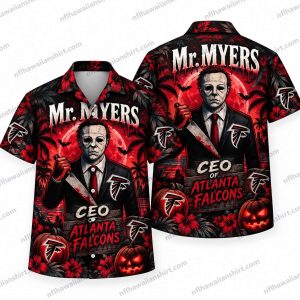 Atlanta Falcons Michael Myers CEO Halloween Hawaiian Shirt
