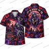 Atlanta Falcons Black Cat Halloween Reaction Hawaiian Shirt Atlanta Falcons Black Cat Halloween Reaction Hawaiian Shirt