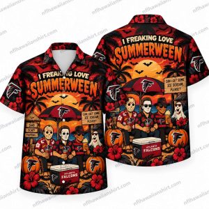Atlanta Falcons Summerween Halloween Camp Hawaiian Shirt