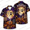 Baltimore Ravens Grim Reaper Football Moonlight Halloween Hawaiian Shirt Baltimore Ravens Grim Reaper Football Moonlight Halloween Hawaiian Shirt