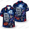 Buffalo Bills Skeleton Graveyard Football Halloween Hawaiian Shirt
