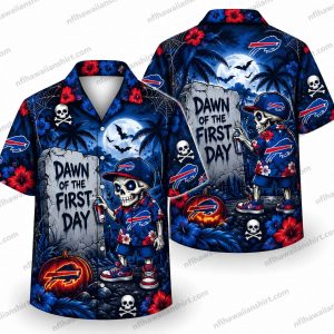 Buffalo Bills Dawn of the First Day Halloween Hawaiian Shirt