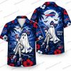 Buffalo Bills Graveyard Skeleton Monument Halloween Hawaiian Shirt