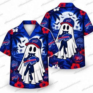 Buffalo Bills Ghost Costume Halloween Hawaiian Shirt