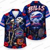 Buffalo Bills Forever Bills Skeleton Halloween Hawaiian Shirt Buffalo Bills Forever Bills Skeleton Halloween Hawaiian Shirt