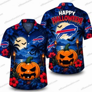 Buffalo Bills Happy Halloween Pumpkin Hawaiian Shirt