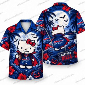 Buffalo Bills Hello Kitty Vampire Halloween Hawaiian Shirt