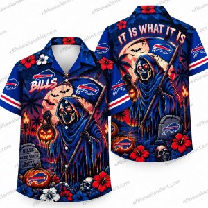 Buffalo Bills Hooded Scream Bills Halloween Hawaiian Shirt
