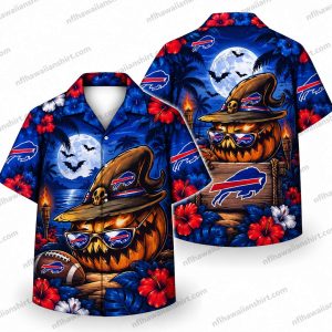 Buffalo Bills Hooded Scream Halloween Hawaiian Shirt