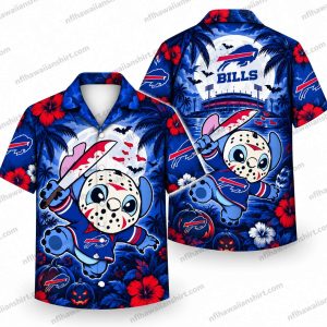 Buffalo Bills Masked Hockey Horror Halloween Hawaiian Shirt