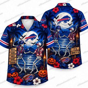 Buffalo Bills Mummy Graveyard Halloween Hawaiian Shirt