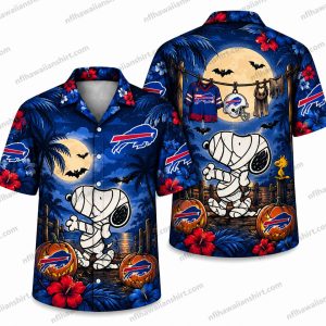 Buffalo Bills Mummy Moonlight Halloween Hawaiian Shirt