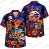 Buffalo Bills Treat Em and Yeet Em Halloween Hawaiian Shirt