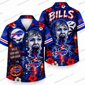 Buffalo Bills Screaming Fan Horror Halloween Hawaiian Shirt