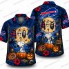 Buffalo Bills Retro Cartoon Pumpkin Halloween Hawaiian Shirt Buffalo Bills Retro Cartoon Pumpkin Halloween Hawaiian Shirt