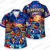 Buffalo Bills Ghostface Moon Slash Halloween Hawaiian Shirt Buffalo Bills Ghostface Moon Slash Halloween Hawaiian Shirt