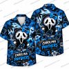 Carolina Panthers Skeleton Fan Warmth Halloween Hawaiian Shirt Carolina Panthers Skeleton Fan Warmth Halloween Hawaiian Shirt