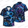 Carolina Panthers Blue Reaper Skull Field Halloween Hawaiian Shirt Carolina Panthers Blue Reaper Skull Field Halloween Hawaiian Shirt