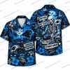 Carolina Panthers Ghostface Hello Kitty Mashup Halloween Hawaiian Shirt Carolina Panthers Ghostface Hello Kitty Mashup Halloween Hawaiian Shirt
