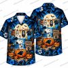 Carolina Panthers Living Dead Football Ensemble Halloween Hawaiian Shirt Carolina Panthers Living Dead Football Ensemble Halloween Hawaiian Shirt