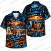 Carolina Panthers Ghostface Hello Kitty Mashup Halloween Hawaiian Shirt Carolina Panthers Ghostface Hello Kitty Mashup Halloween Hawaiian Shirt