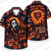 Chicago Bears Ghostface Till Death Halloween Hawaiian Shirt Chicago Bears Ghostface Till Death Halloween Hawaiian Shirt