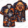 Chicago Bears Halloween Icon Repeat Halloween Hawaiian Shirt Chicago Bears Halloween Icon Repeat Halloween Hawaiian Shirt