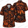 Chicago Bears Skeleton Stadium Crowd Halloween Hawaiian Shirt Chicago Bears Skeleton Stadium Crowd Halloween Hawaiian Shirt