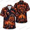 Chicago Bears Skeleton Football Scare Together Halloween Hawaiian Shirt Chicago Bears Skeleton Football Scare Together Halloween Hawaiian Shirt