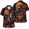Chicago Bears Summerween Skeleton Halloween Hawaiian Shirt Chicago Bears Summerween Skeleton Halloween Hawaiian Shirt