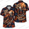 Chicago Bears Ghost Fan Graveyard Halloween Hawaiian Shirt