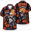 Chicago Bears Ghost Graveyard Halloween Hawaiian Shirt Chicago Bears Ghost Graveyard Halloween Hawaiian Shirt